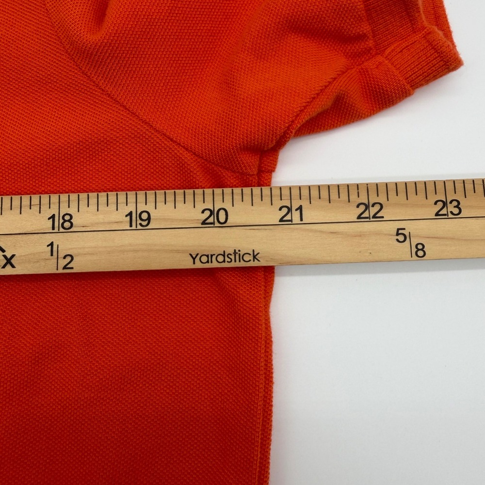 Polo Ralph Lauren Mens Orange Classic Fit Short Sleeve Pique Polo Shirt Medium - Picture 9 of 10